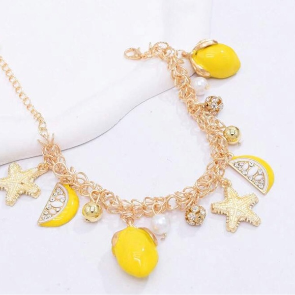 New - Lemon Charm Bracelet / Jewelry / Italy / Almalfi Coast - Picture 2 of 5